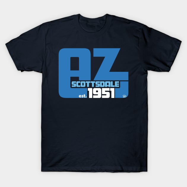 Scottsdale Arizona (Blue) T-Shirt by dhartist